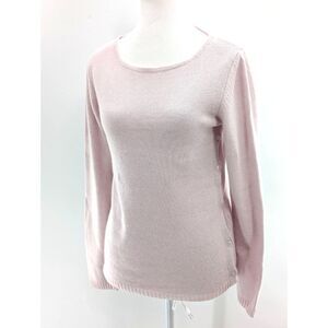 Bendetta B Light Pink Wool Cashmere Blend Boat Neck Sweater Made in Italy SZ S